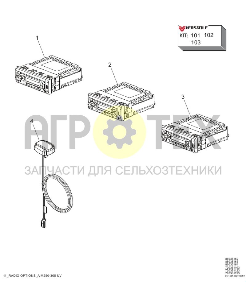 Чертеж Опции радио (RC2.11.009)